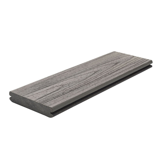 Planche TREX en composite 1 x 6 x16 rainurée, Collection TRANSCEND TROPICAL couleur ISLAND MIST - Giga-Site