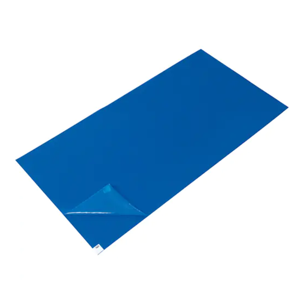 Tapis autocollants bleus 24po x 45po, lot de 120un - Giga-Site