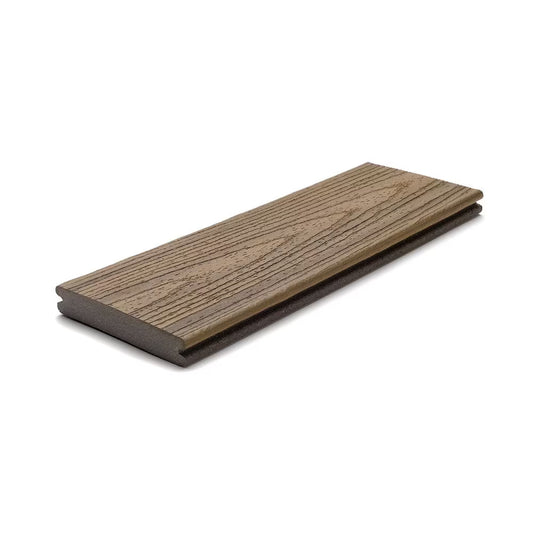 Planche TREX en composite 1 x 6 x 20 rainurée, Collection TRANSCEND TROPICAL couleur HAVANA GOLD - Giga-Site
